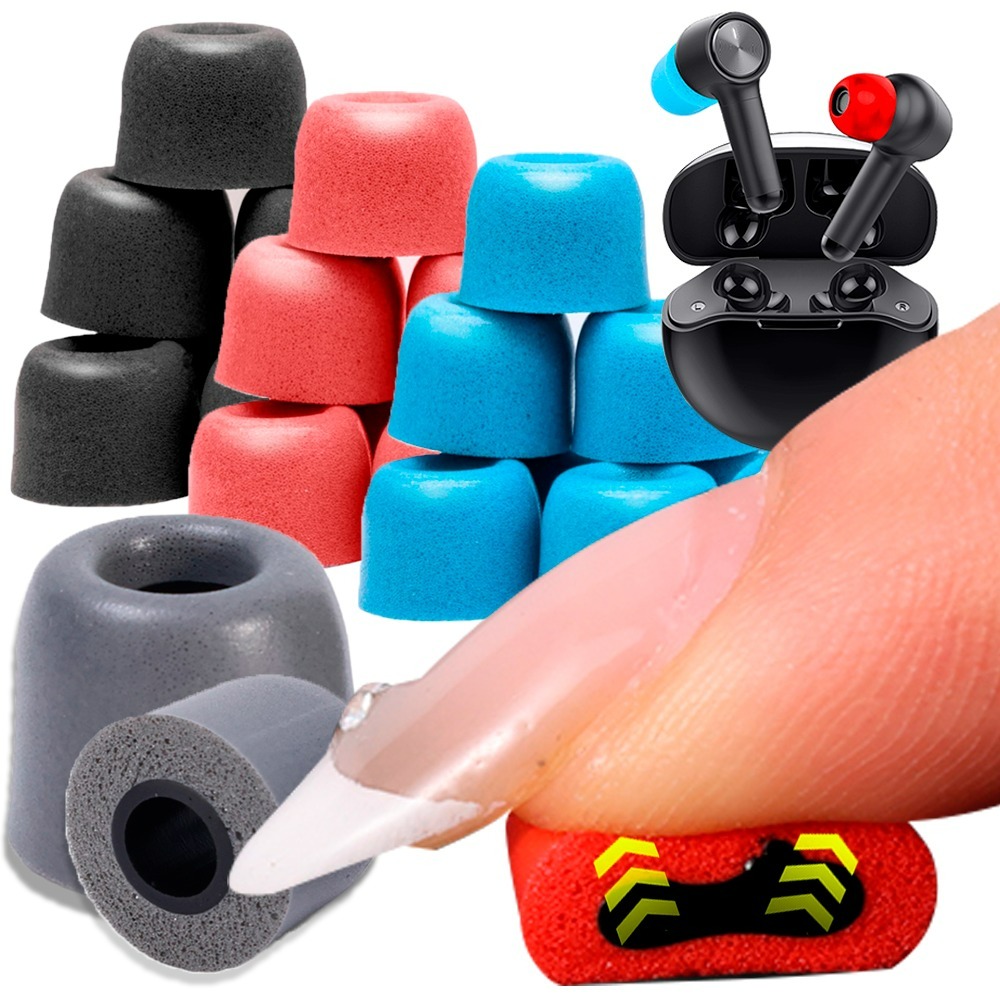 Earphone Foam Tip - 6-1 زوج من وسادات الأذن المصنوعة