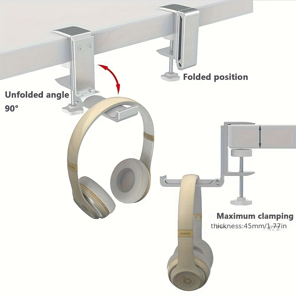 حامل سماعات رأس قابل للطي مصنو - مراجعة Headphone Stand Desk وسعره