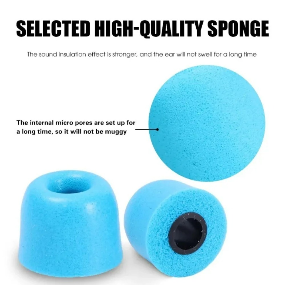 6-1 زوج من وسادات الأذن المصنو - مراجعة Earphone Foam Tip وسعره