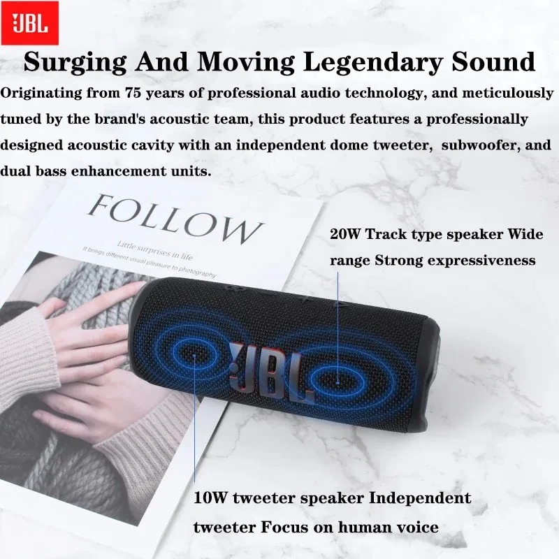 مكبر صوت JBL FLIP6، تصميم أسطو - مراجعة Jbl Speaker Flip 6 وسعره