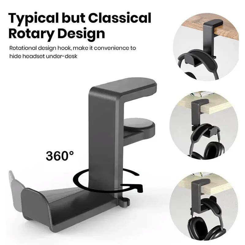 حامل سماعات الرأس تحت المكتب ب - مراجعة Headphone Stand Desk وسعره