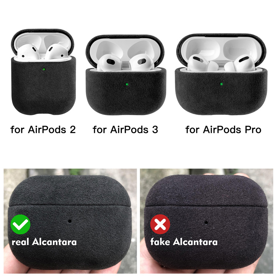 حافظة ALCANTARA لأجهزة AirPods - مراجعة Bluetooth Headset On Ear وسعره