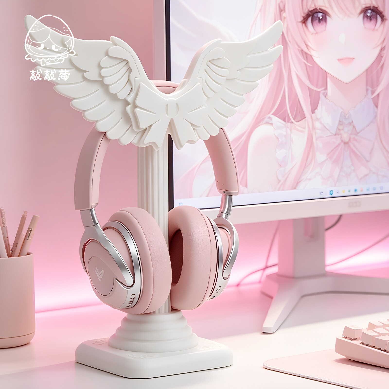 حامل سماعات رأس بتصميم أجنحة م - مراجعة Headphone Stand Desk وسعره