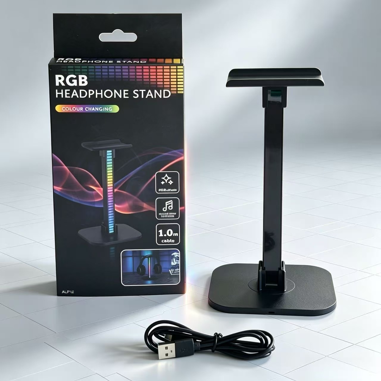 حامل سماعات ألعاب USB مع إضاءة - مراجعة Headphone Stand Desk وسعره