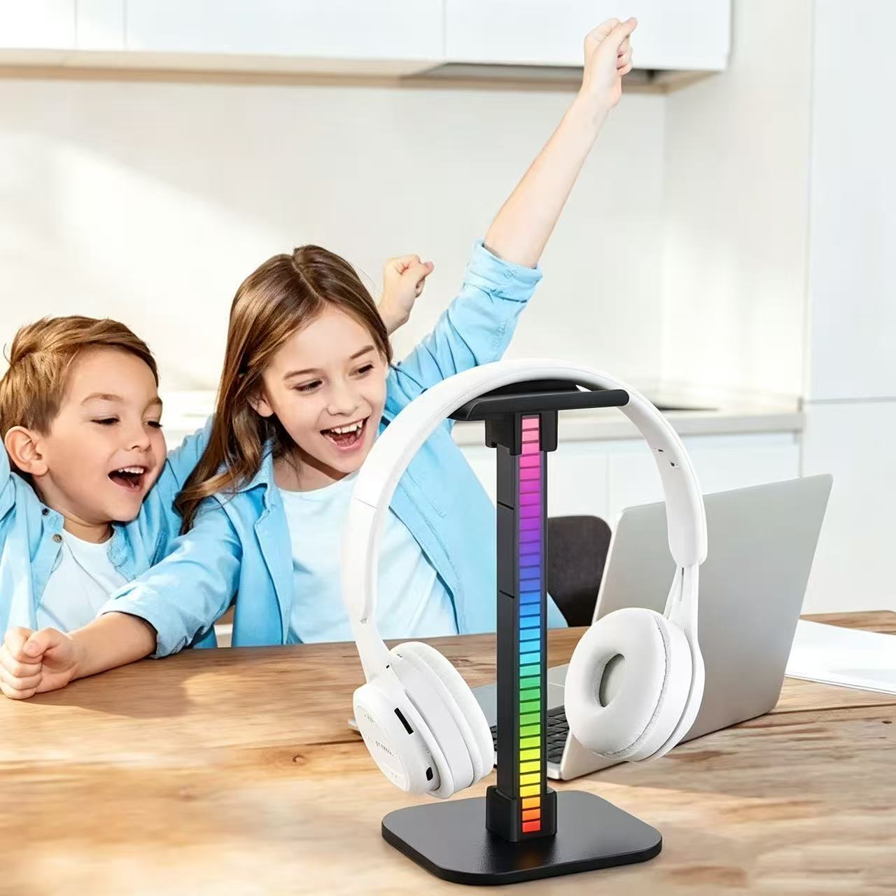 حامل سماعات ألعاب USB مع إضاءة - مراجعة Headphone Stand Desk وسعره